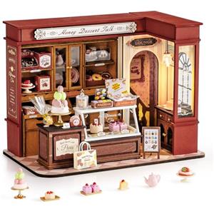 Rolife Miniatura Casa Kit per Adulti Conversazione Dessert al Miele Kit Modello Casa delle Bambole Miniatura Decorazione Casa Kit Casa delle Bambole da Costruire Regalo di Compleanno per Adulti