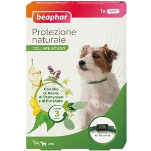 Beaphar Protezione Naturale, Collare Scudo Regolabile per Cane Medio, con Olio di Neem, Fino a 3 Mesi di Protezione, 65 cm