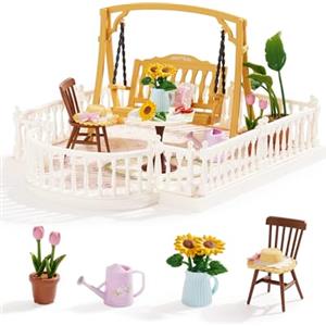 Rolife Super Creator Accessori Kit di Modellini in Miniatura fai-da-te, Casa delle Bambole Compatibile con il Super Creator, Regalo di Natale e Compleanno per Adulti (Terrazzo Soleggiato)