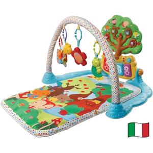 VTech Il Giardino Incantato - Palestrina Gioco, Tappeto Neonato con Pianoforte Interattivo, Più di 10 Attività, Pieghevole e Lavabile, Lingua Italiana, Batterie Incluse, 0-36 Mesi