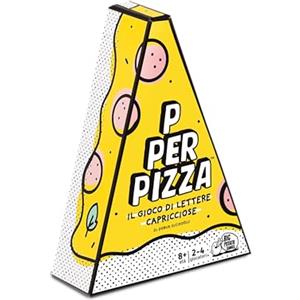 Asmodee - P per Pizza - Gioco di Carte e da Tavolo - Divertente Gioco di Parole - Perfetto per Famiglia e Amici - 2-4 Giocatori - 8+ Anni - Edizione in Italiano