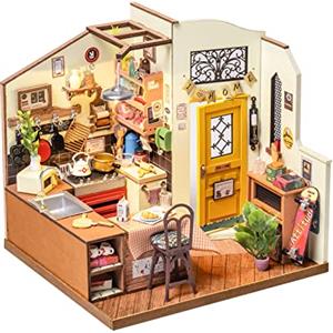 Rolife Casa delle Bambole Casa in Miniatura Regalo di Natale Compleanno per Donne Kit di Modelli per Adulti da Costruire con Accessori (Homey Kitchen)