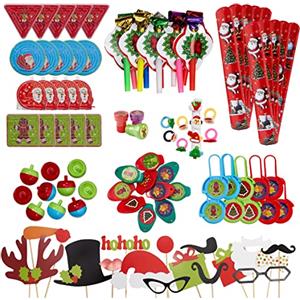 THE TWIDDLERS - 100 Pezzi Giocattoli per Feste di Natale per Bambini/ Robusto e Non Tossico /Regalini per Calendario Avvento, Compleanni ,Pignatta