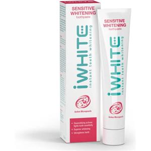 iWhite Sensitive Dentifricio Sbiancante 75 ml - Pasta Dentifricia Sbiancante Attiva per Denti Sensibili - Combatti e Previeni la Sensibilità Dentale - Protegge i Denti, Ripristina lo Smalto