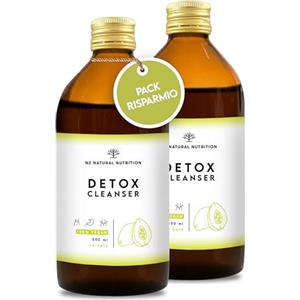 N2 Natural Nutrition DETOX | Formula Drenante e Depurativa per Controllare il Peso | Tè verde, Tarassaco, Guaranà, Papaia, Orthosiphon, Mate e altre piante. 2 Unità da 500 ml. Vegano. CE. N2 Natural Nutrition