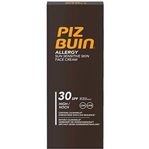 Piz Buin Allergy - Crema per il viso per pelli sensibili al sole, SPF 30, 50 ml