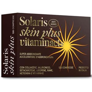 Vitaminact Integratore Abbronzatura SOLARIS - L'Unico con Collagene e Ialuronico - Alto Dosaggio di Betacarotene Puro - Acceleratore Abbronzatura - Attivatore Abbronzatura - Attivatore Melanina - Scorta 4 mesi.
