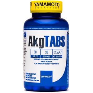YAMAMOTO NUTRITION AKG TABS 90 compresse, Integratore Alimentare che Apporta 1000 mg di L-Arginina Alfa Chetoglutarato per Compressa, Supporta i Processi Energetici e Metabolici degli Atleti