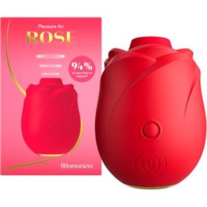 Womanizer Rose Succhia clitoride per donna | Sex toy doppia stimolazione clitoridea Pleasure Air e vibrazione | Vibratore con 6 livelli di intensità & 4 modalità di vibrazione | Impermeabile