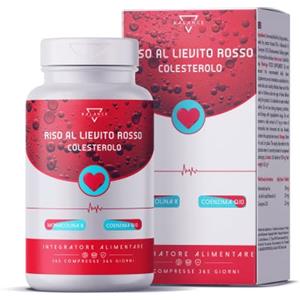 BALANCE FEEL YOUR SELF RISO ROSSO FERMENTATO - 365 COMPRESSE (Fornitura 12 Mesi) | Riso Rosso Fermentato Colesterolo | 2,9 mg di Monacolina K | Integratori Colesterolo con Coenzima Q10 | Made in Italy