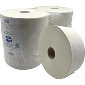 œcolife oecolife - Rotolo di carta igienica maxi a 2 strati, 6 rotoli da 400 m, morbido, riciclabile, assorbente, resistente agli strappi, lunga durata, carta igienica sostenibile, carta igienica