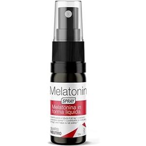 TN Pharma Melatonina Spray, 10 ml, Formula Liquida, Senza Glutine e Lattosio, 1 mg per Dose, Allevia Disturbi del Sonno, Gusto Neutro, Vegano