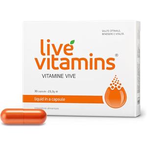 VITASLIM INNOVE Live Vitamins: le uniche "Vitamine Vive". Ingredienti bioattivi + pieno assorbimento = effetto immediato. (30 capsule)