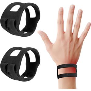 ALIIP Tutore da Polso Regolabile per Lacrime TFCC, Taglia Unica, per Polsi Destro e Sinistro, Supporto per Sollecitazioni di Carico, Esercizio Fisico, 1 Paio Nero