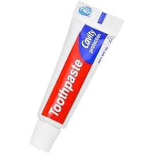 SIMPLETEK - Dentifricio Monouso da Viaggio 10 g Portatile Mini Kit Campeggio Hotel Emergenza