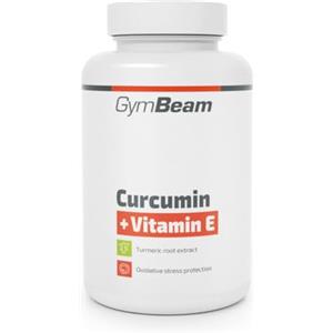 GymBeam Integratore di Vitamina E e Curcumina, 90 cps, Protegge le Cellule dallo Stress Ossidativo, Mitiga gli Effetti dello Squilibrio tra Radicali Liberi e Antiossidanti, Adatto ai Vegani