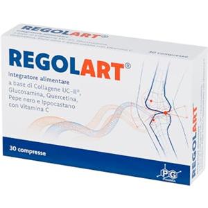 Regolart | Integratore 100% naturale per articolazioni, cartilagini e artrosi | con Collagene non denaturato UC-II, Glucosamina, Quercetina, Pepe nero, Ippocastano e vitamina C