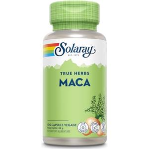 Solaray - Maca Peruviana - 100 Capsule Vegane - 525mg per Capsula - Integratore di Estratto di Radice di Macaroot per Uomini e Donne - Senza OGM e Testata in Laboratorio