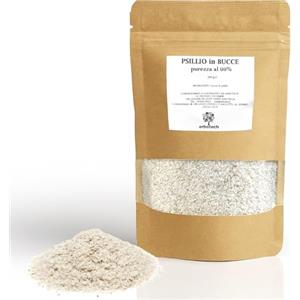 ERBOTECH Bucce di Psillio, Confezione da 200 gr, Ricco di Fibre, Concentrato e Senza Additivi, Depura l'Intestino, Attiva il Metabolismo e Rinforza il Sistema Immunitario, Vegan