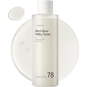 TOSOWOONG Tonico Lattiginoso Illuminante al Riso, 784.000ppm di Acqua di Riso Coreano, Niacinamide, Ceramidi, Panthenolo, Idratante, Senza Profumo, Skincare Coreana, 250ml