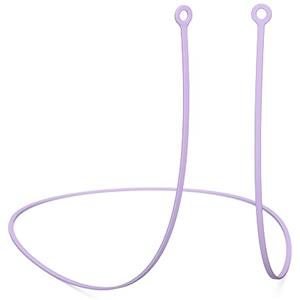 CURVD Cordino per tappi per le orecchie, morbido e resistente, flessibile in silicone di alta qualità, funziona con la maggior parte dei tappi per le orecchie con punte rimovibili, compatibile con