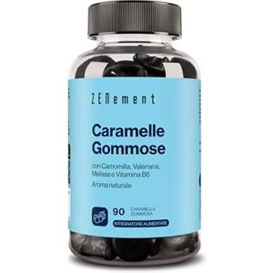 Zenement Caramelle Gommose alla Melatonina 1 mg - Dai 12 Anni - Con Vitamina B6, Camomilla, Valeriana, Melissa e Sambuco - 90 Gummies (3 Mesi) - Aroma Frutti Rossi - Vegane, Senza Gelatina - Zenement