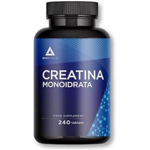 Bodyathlon Creatina Monoidrato 240 compresse- 3000mg di Creatina Pura per dose- Creatina Vegana e Senza Glutine- Integratori Creatina Monoidrata Pura- Creatina Compresse Senza sapore- Creatina Bodyathlon