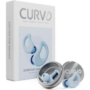 CURVD Tappi per le orecchie per uso quotidiano: ultra morbidi, personalizzabili per dormire, viaggiare, sensibilità, protezione contro il rumore, per isolamento con cancellazione del suono, riduzione