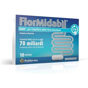 Flormidabil Daily Capsule - 70 Miliardi di Fermenti Lattici Vivi, 10 Capsule