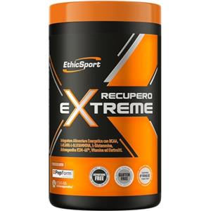 EthicSport RECUPERO EXTREME - Integratore post-workout con BCAA, Glutammina, Ala-Gln, PepForm, Ashwagandha KSM-66®, carboidrati, elettroliti e vitamine - Barattolo da 400 g