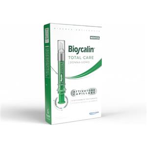 Bioscalin TOTAL-CARE Attivatore Capillare Contrasta la Caduta e Favorisce la Crescita, Fiale per Capelli per Donna e Uomo, 1 Applicazione a Settimana, Trattamento 6 Settimane, Applicatori 10 ml