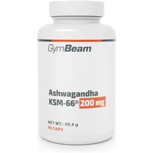 GymBeam Ashwagandha KSM-66, 90 Capsule di Ginseng Indiano, Adattogeno per la Gestione di Stress e Tensione Psicologica, a sostegno delle Prestazioni Mentali e del Rilassamento del Corpo