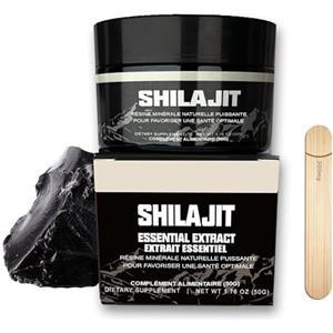 clorophilla. Shilajit Puro - Ashwagandha ksm-66, Ricco di Acido Fulvico, Erbe Ayurvediche, Salute e Rinforzo Immunitario - Vasetto Nero UV block - 50g (1 pezzo)