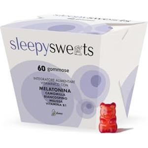 Bluma Sleepysweets 60 Gommose alla Melatonina per Dormire - Integratore Alimentare per Sonno Profondo e Rilassante Camomilla e Melissa - Senza Glutine e Lattosio