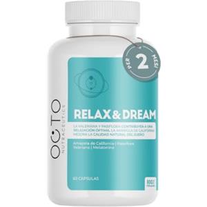 OCTO NUTRACEUTICS Melatonina con Valeriana, Passiflora e Papavero Californiano - Capsule per Dormire Bene e Ridurre l'Ansia - Integratore Naturale - 60 Capsule - Relax&Dream