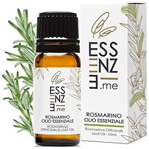 Essenze.me Puro, Elegante Benessere ESSENZE OLIO ESSENZIALE DI ROSMARINO Puro al 100% Naturale Per Capelli Sani e Splendenti, Per Diffusore Oli Essenziali Aromaterapia. Controllato e Confezionato in ITALIA.