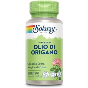 Solaray - Olio di Origano 150 mg - 60 Capsule Softgel Vegane | Con Olio Extravergine d'Oliva | Fonte Naturale di Carvacrolo, Omega 3 e 6 | Supporta l'attività antiossidante | Testato in laboratorio