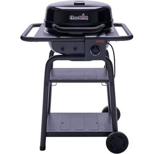 Charbroil Char-Broil Patio Bistro E2Coal Barbecue Elettrico con Hybrid Power & Carbone Opzione TRU-Infrared, Fino a 370 °C, Griglia Stand per Balcone e Terrazza