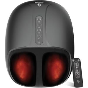 COMFIER Massaggiatore per Piedi Shiatsu con Calore, Massaggiatore Piedi per Neuropatia e Fascite Plantare, Massaggiatore Plantare con Calore e Impastamento Profondo, Fino alla Taglia 46 da Uomo