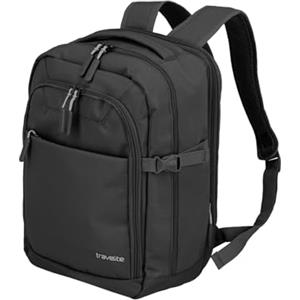 travelite zaino per il bagaglio a mano, dimensioni RyanAir, KICK OFF, Zaino per laptop da 13 pollici, con ripiegamento elastico, 40 cm, 20-23 litri