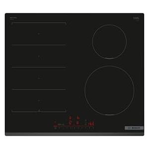 Bosch PIX631HC1E Serie 6, Piano Cottura a Induzione, FlexInduction: più Flessibilità, DirectSelect, PerfectFry plus, Home Connect, senza Cornice, Nero, 60 cm