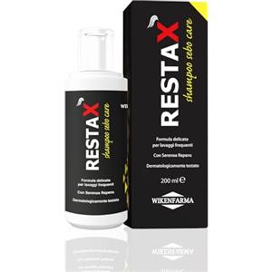 WIKENFARMA RESTAX Shampoo Sebo Care delicato per capelli grassi, con serenoa repens, senza parabeni, tutela del capello, anticaduta, controllo secrezioni di sebo