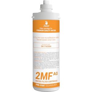 Swan - Filtro a Baionetta 2MF AG | Compatibile con Everpure AC e 2DC | Con Ioni d'Argento | Per Acqua Potabile | Rimuove Cloro, Torbidità | 1 Unità, Plastica