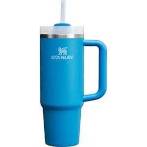 STANLEY 1913 Quencher H2.0 Flowstate Borraccia Con Cannuccia 0.89L - Freddo Per 9 Ore - Con Ghiaccio Per 40 Ore - Senza BPA - Tazza Termica Con Manico - Azure