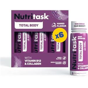 PromoPharma Nutritask Shot Total Body - Drink Funzionali - Box da 6 x 60 ml