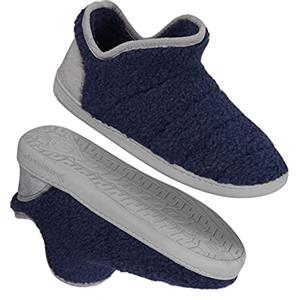 Dunlop Pantofole Uomo, Ciabatte Da Casa Ed Esterno Memory Foam, Calde, Comode E Antiscivolo (Blu/Grigio, 42 EU, numeric_42)