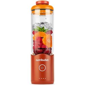 nutribullet Flex 590ml Frullatore Portatile mini per Smoothie con Manico e Tappo a Beccuccio, Tritatutto Multifunzione, Tritaghiaccio, USB-C, Bicchiere BPA-Free, Facile da Pulire, Arancione (NBP013OR)