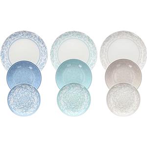Tognana Celine, Servizio piatti 18 pezzi, porcellana, multicolor