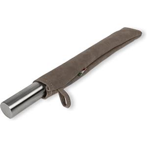 INOXLM lavorazioni inox INOXLM Mattarello in Acciaio Inox per Pasta di Zucchero impasti Cucina Pane Pizza Dolci Torte (Custodia Tortora)