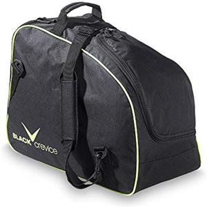 Black Crevice Borsa per scarponi da sci e casco I Borsa per scarpe da snowboard/scarponi da sci e caschi I Borsa regolabile con grande scomparto e secondo scomparto con zip I 53x26x39cm